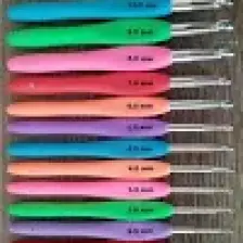 EC Shop Sgshobby Renkli Silikon Saplı 12 Farklı Numaralı Tığ Seti