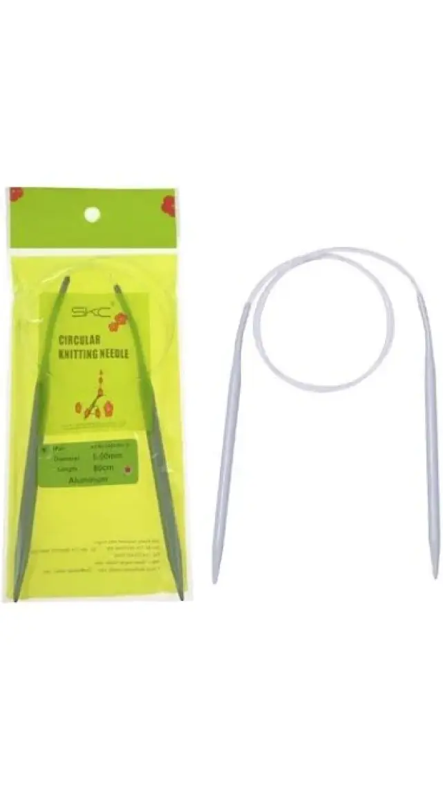 Tuhafiyecimiz 7 Numara Misinalı Örgü Şişi (80 Cm.) No:7 Misinalı Şiş
