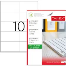 Tanex Tw-2610 105X57 Mm Laser Etiket 100 Ad.