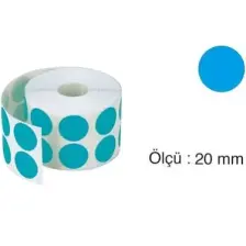 Jokey Kırtasiye Nokta Etiket 20 mm Mavi