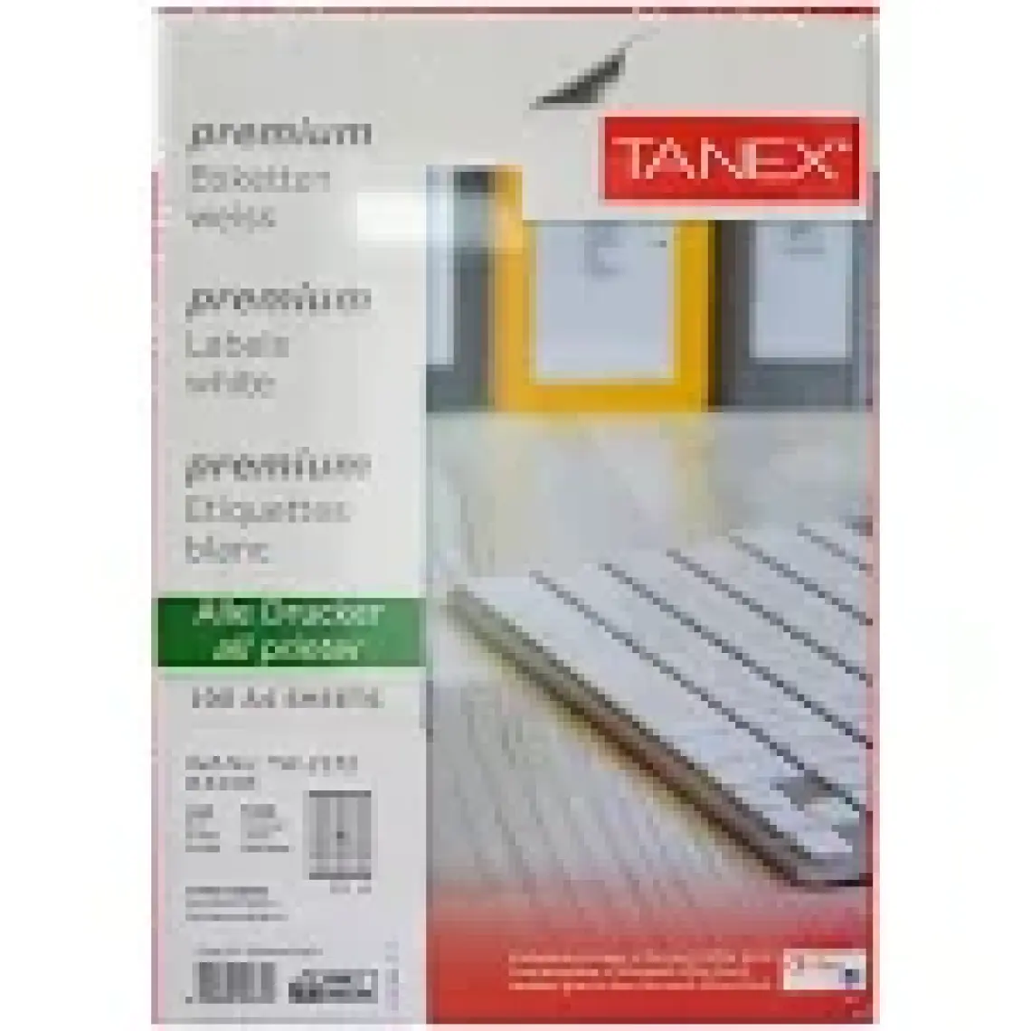 Tanex TW-2172 35 x 23 mm Etiket 100 Tabaka