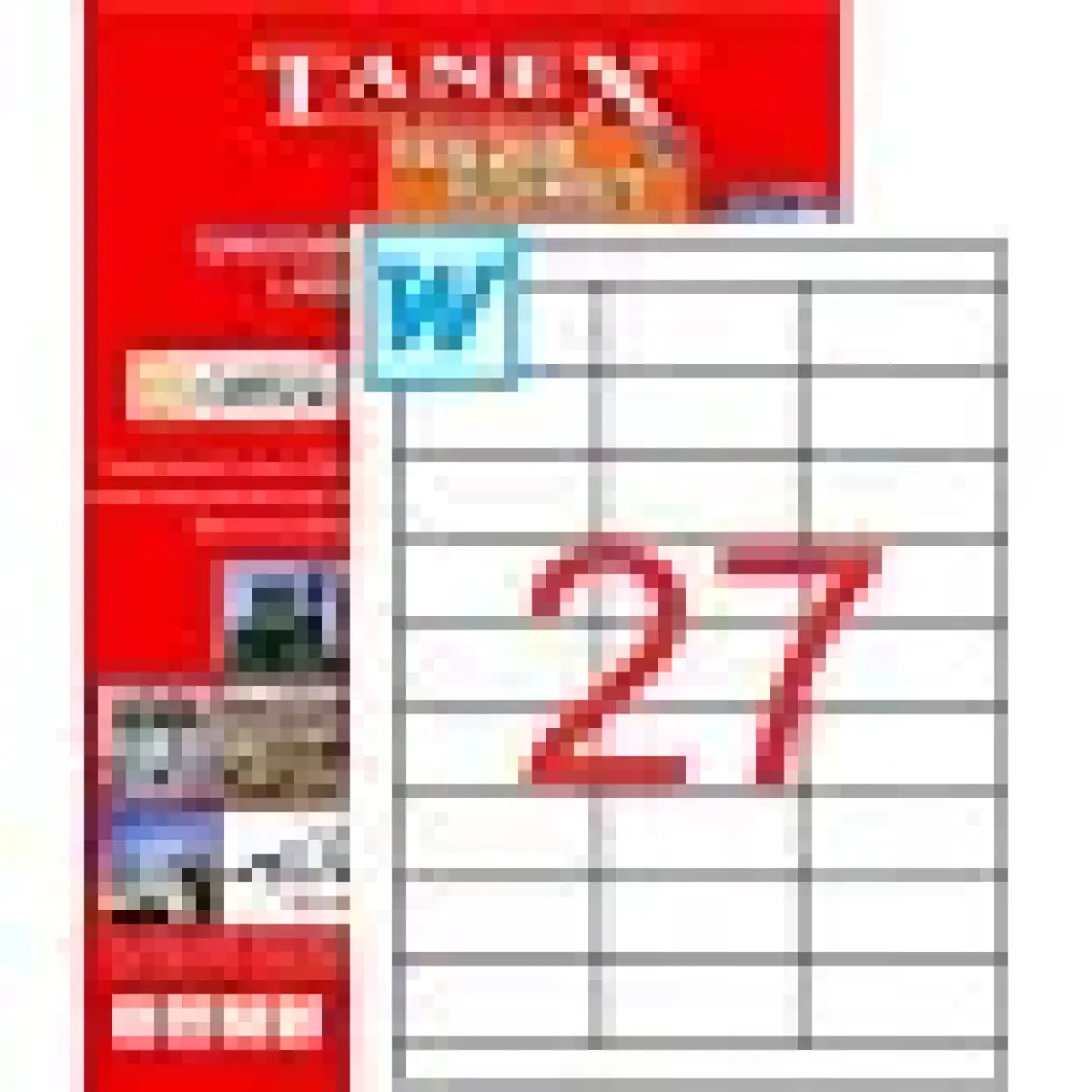 Tanex Tw-2327 70 Mm X 30 Mm 100 Sayfa Lazer