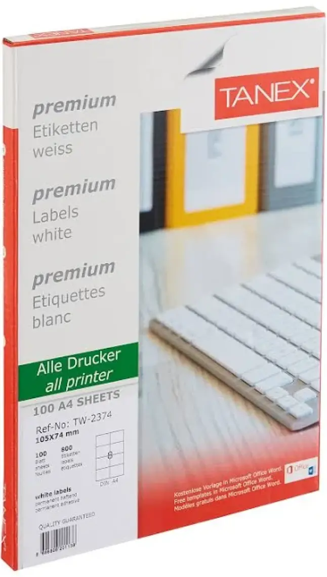 Tanex Tw-2374 105 Mm X 74 Mm 100 Sayfa Lazer