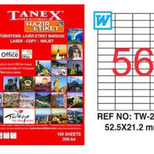 Tanex Tw-2321 52.5 Mm X 21.2 Mm 100 Sayfa Lazer