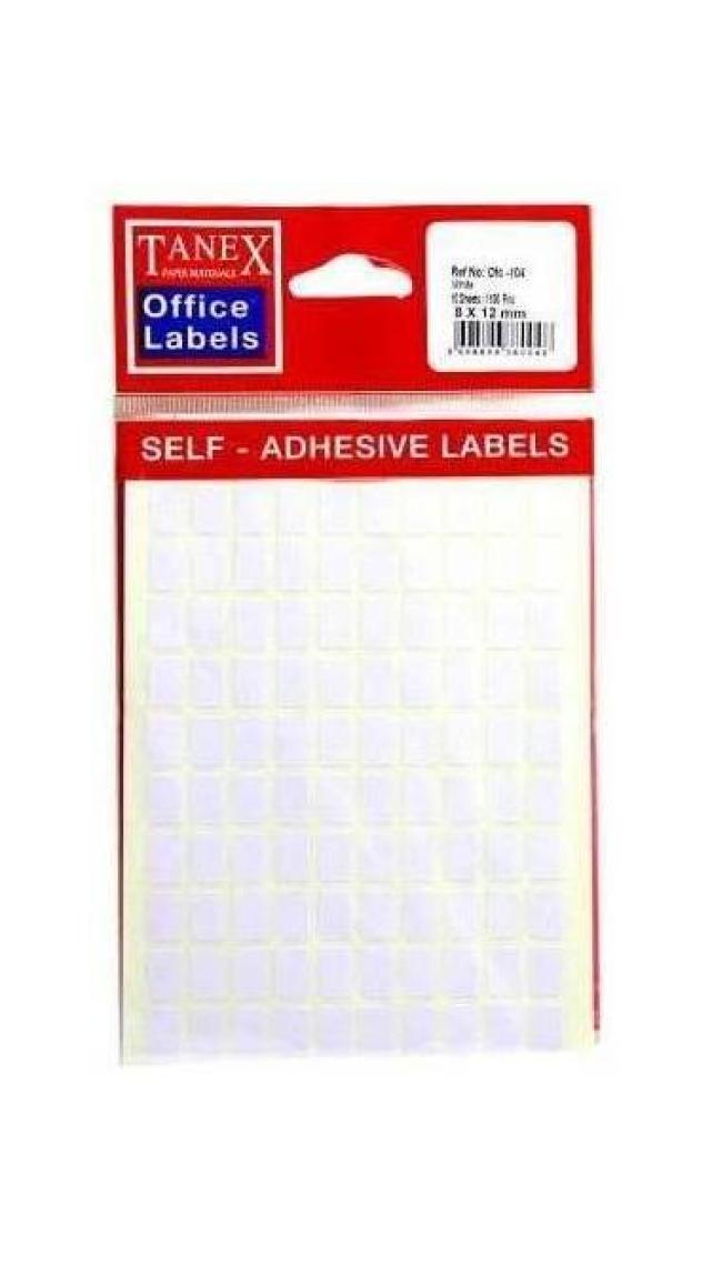 Tanex OFC-114 19x50 Mm Beyaz Ofis Etiketi 10 sayfa