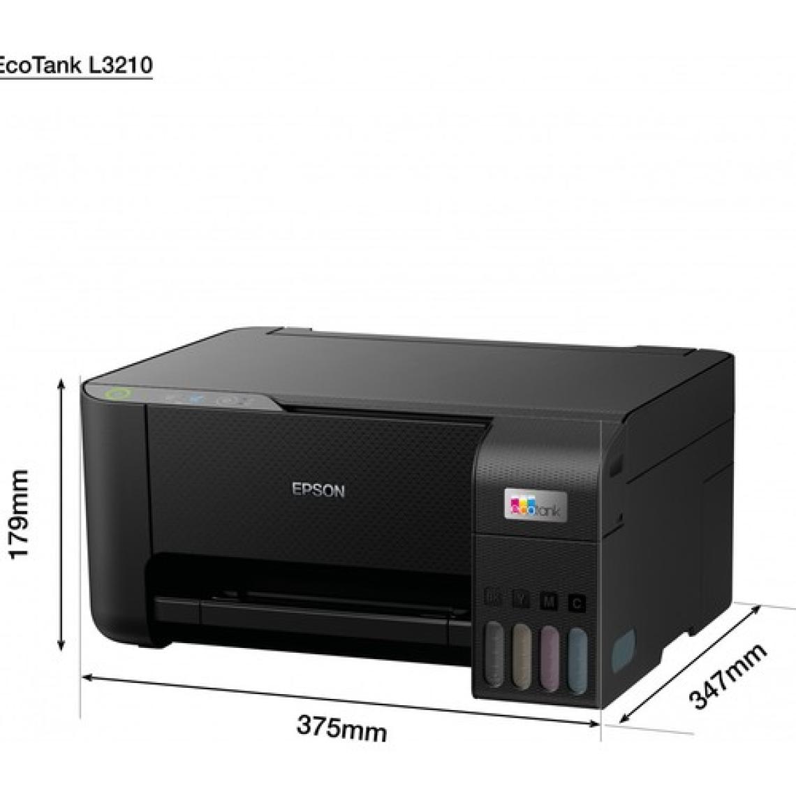Epson Ecotank L3210 Çok Fonksiyonlu Mürekkep Püskürtmeli Yazıcı