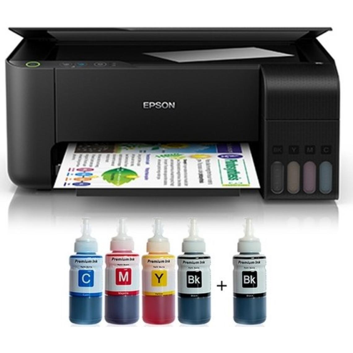 Epson L3250 Tanklı Photoink Mürekkepli Yazıcı 4 Renk Bitmeyen Kartuşlu