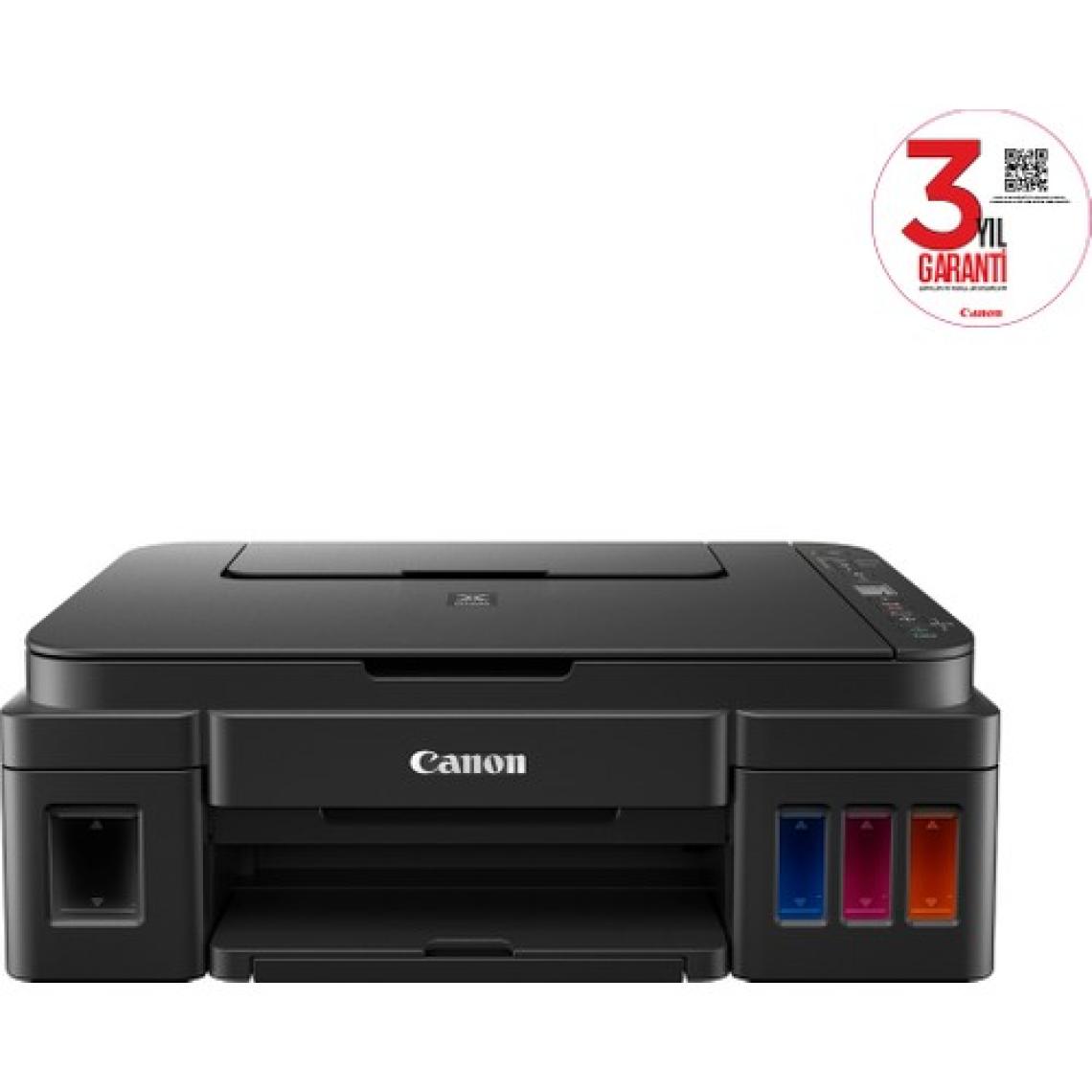 Canon G3416 Wi-Fi + Tarayıcı + Fotokopi Renkli Çok Fonksiyonlu Tanklı Mürekkep Püskürtmeli Yazıcı (Canon Eurasia Garantili)