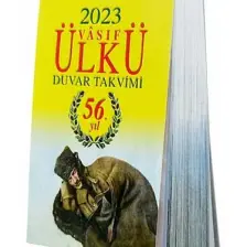 Ülkü Vasıf Duvar Takvimi 2023 Yeni (ARKA KARTONLU)