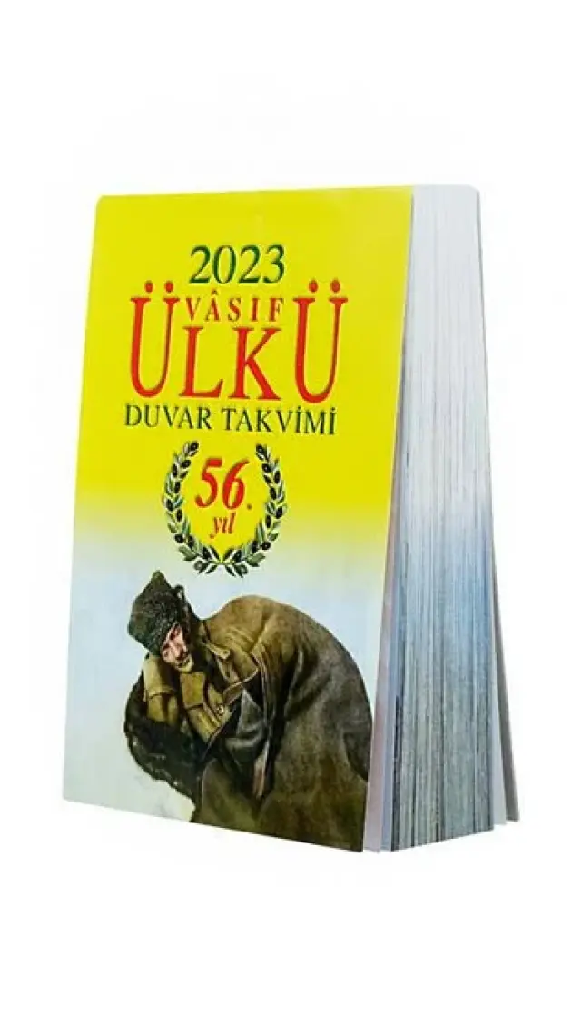 Ülkü Vasıf Duvar Takvimi 2023 Yeni (ARKA KARTONLU)