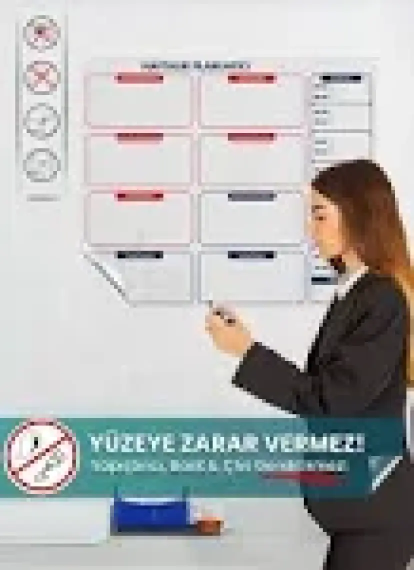 Pi Papers Haftalık Planlayıcı, Yüzeye Zarar Vermeyen Sihirli Inovatif Akıllı Kağıt, Saatlik Planlayıcı