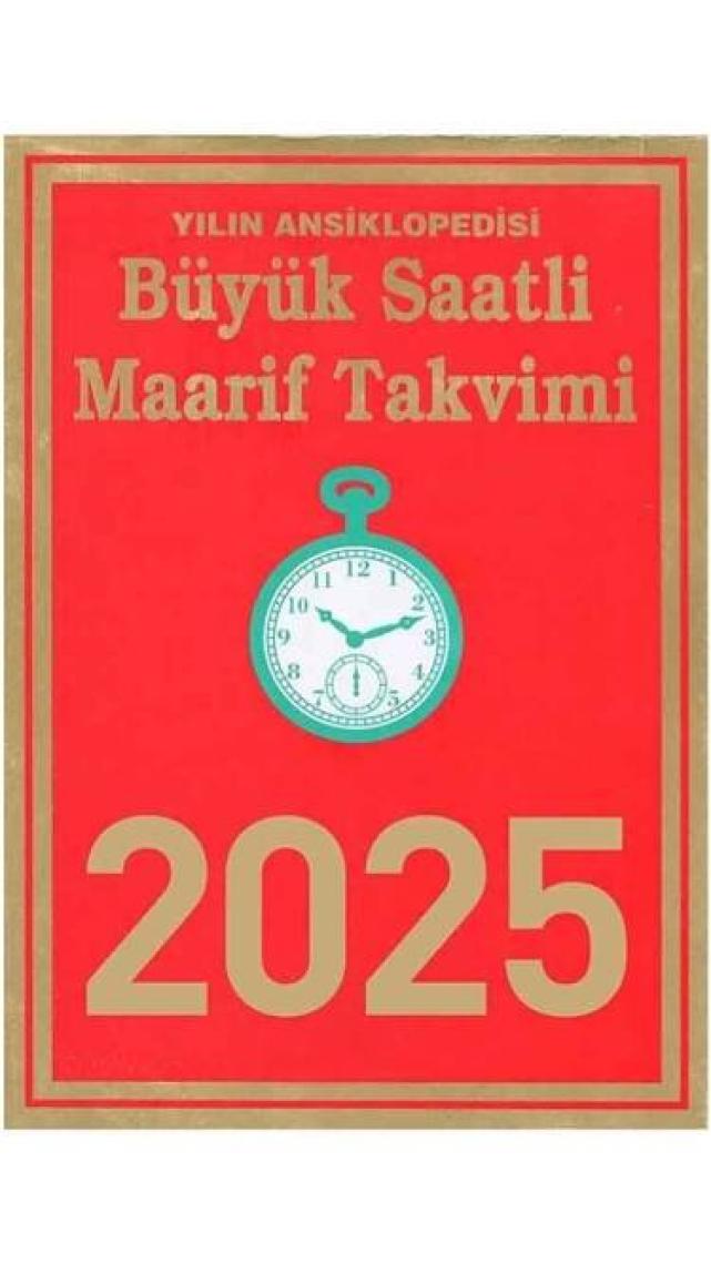 Saatli Maarif Takvim 2025 Büyük