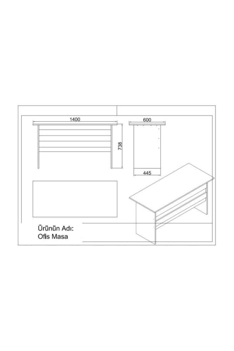 Robin Home Verona Abcdef Ofis Büro Masa Takımı