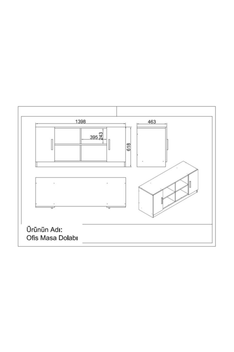 Robin Home Verona Abcdef Ofis Büro Masa Takımı