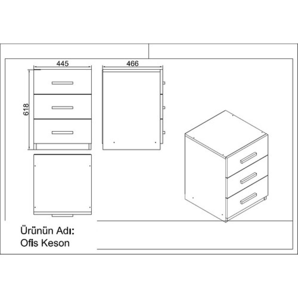 Robin Home Verona Abce Ofis Büro Masa Takımı
