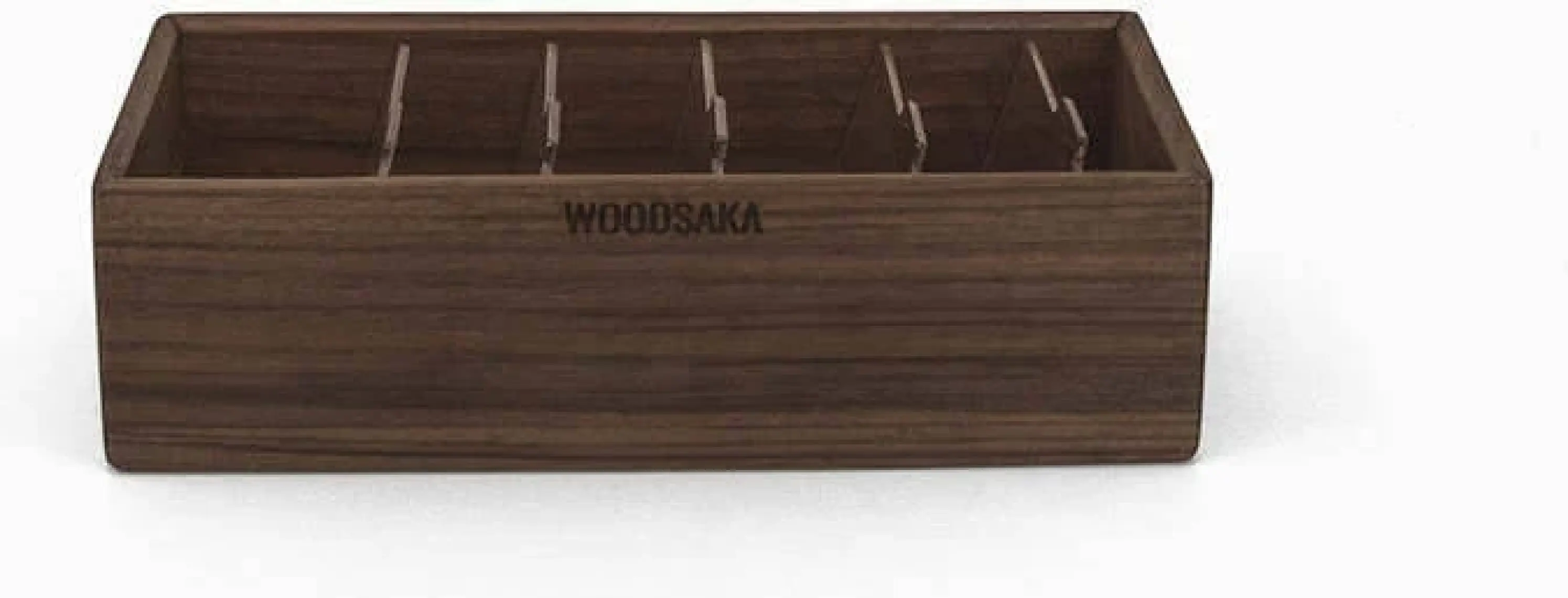 Woodsaka Gobi Ahşap Masaüstü Kartvizitlik - Büyük - Ceviz Ağacından