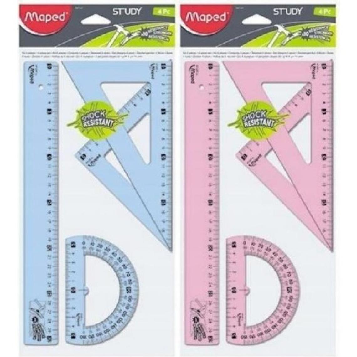 Maped Study Kırılmaz 4'Lü 30 Cm Çizim Seti 981701