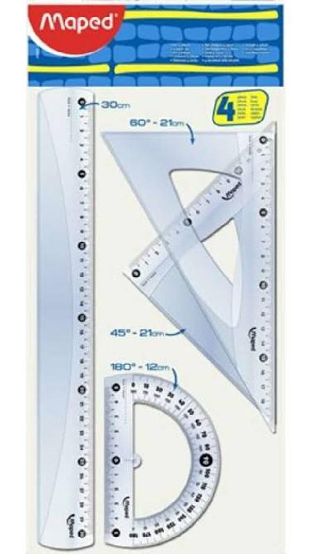 Maped Maxi Flex 4'lü Cetvel Seti 244304 2'li Paket