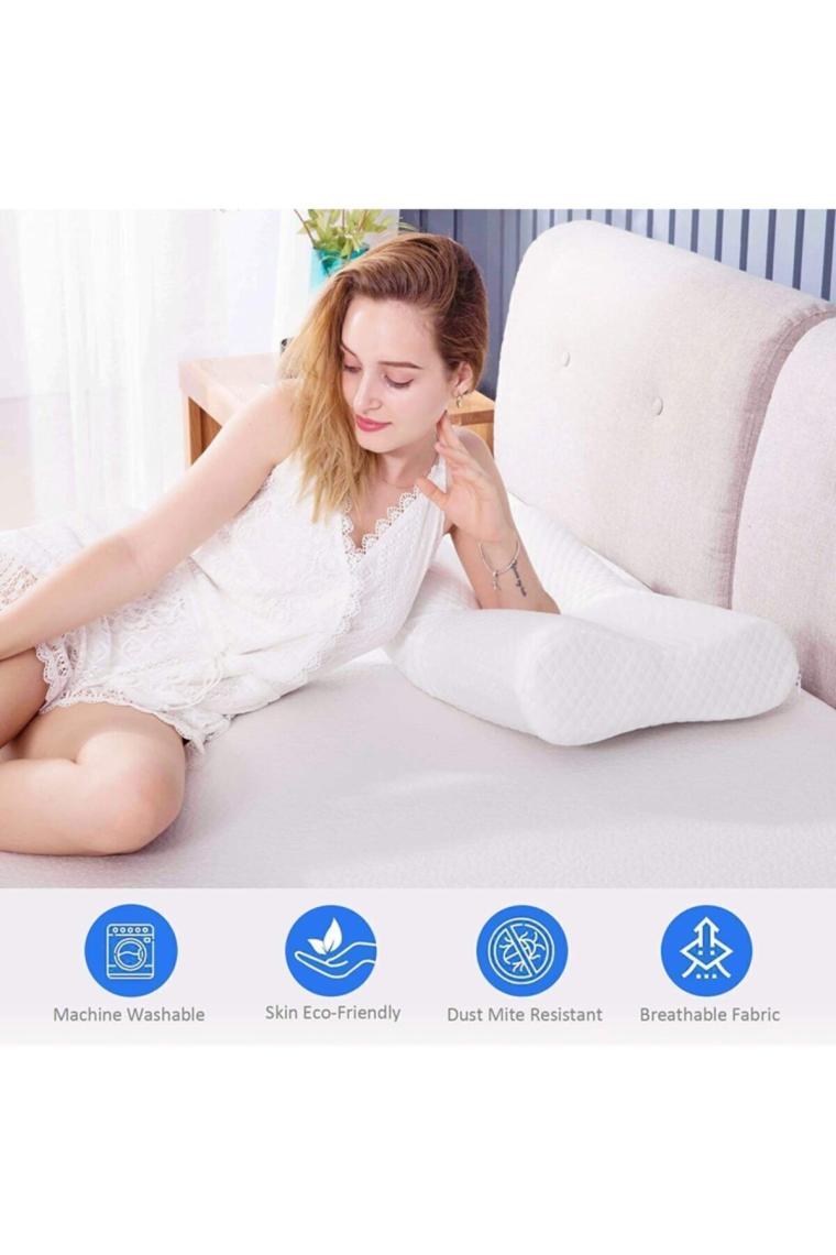 Mg Store Planet Visco Yastık Destekli Ortopedik Yastık Visco Boyun Yastığı