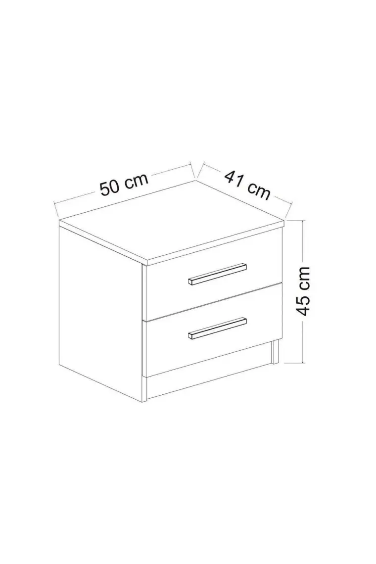 Minar Kale Yatak Odası Takımı Set 1 - Beyaz