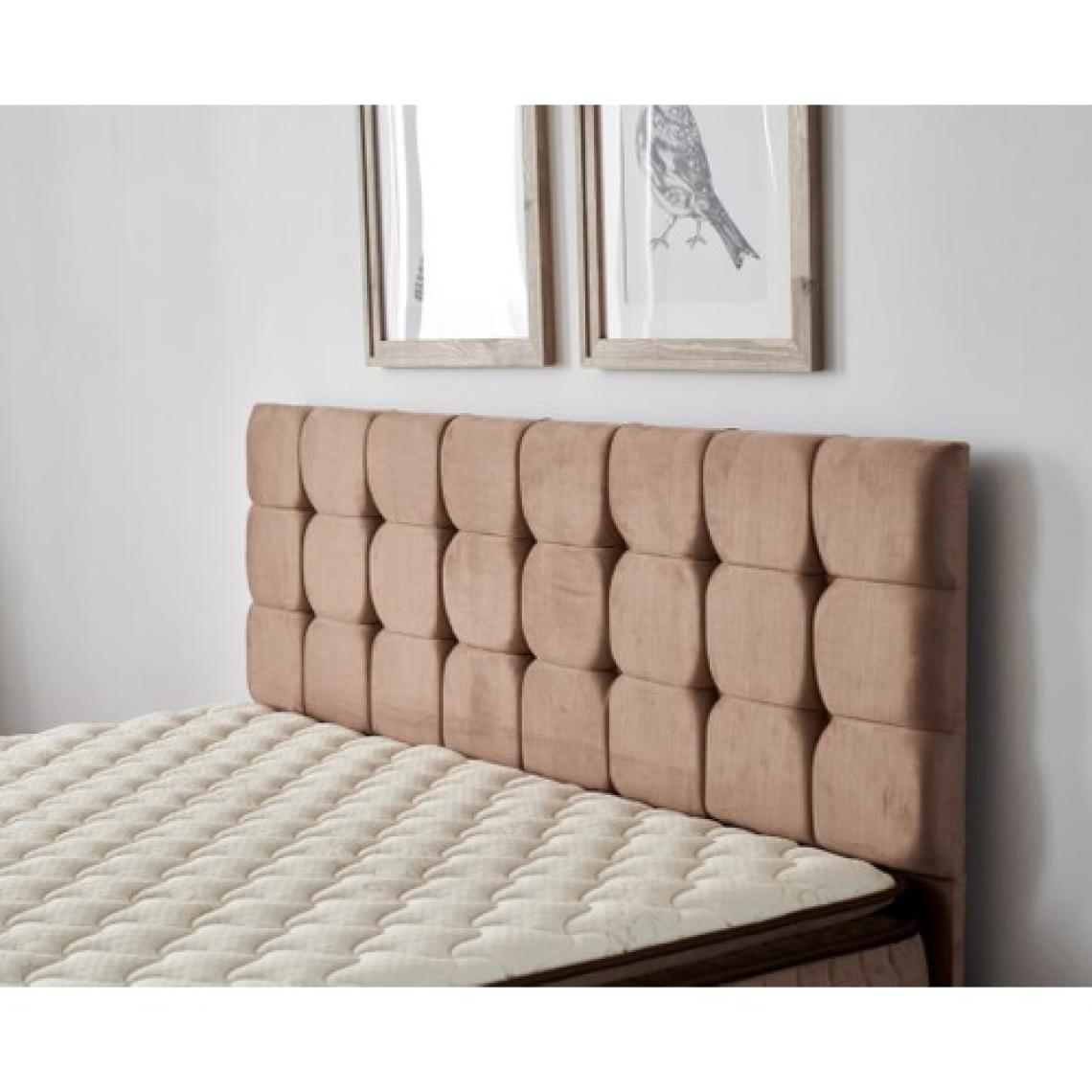 W. Cotton 140x190 cm Çift Kişilik Pedli Yatak Baza Başlık Takımı - Kumaş Baza, Başlık ve Yatak Seti