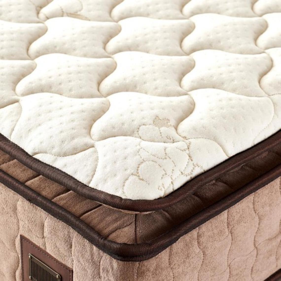 W. Cotton 140x190 cm Çift Kişilik Pedli Yatak Baza Başlık Takımı - Kumaş Baza, Başlık ve Yatak Seti