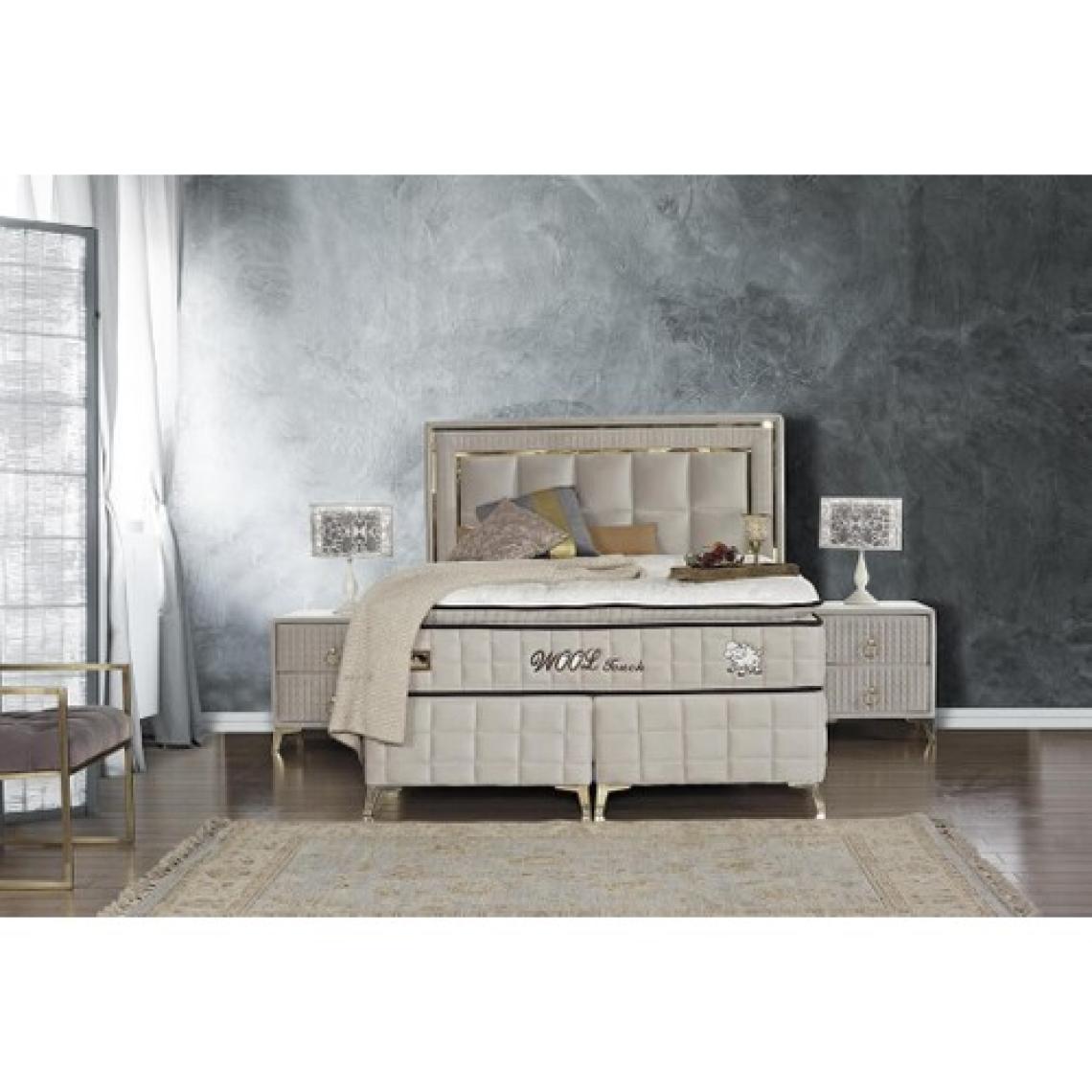Tutku Yatak Wool Touch Pedli Koyun Yünü Torba ve Paket Yaylı Ortopedik Yatak 140X190