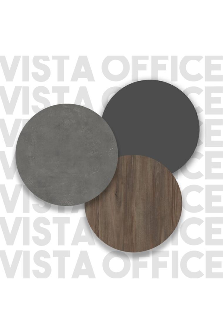 Yurudesign Vista A Ofis Masası 180CM*90CM Kahve-Beton-Antrasit Vs1-Cga
