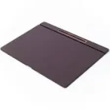 Turgut Office Deri Kapaklı Masa Sümeni Kahve Ahşap Detaylı 50X35CM