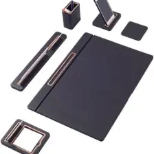 Rigel Deri Sümen Takımı 6 Parça Kapaklı Model