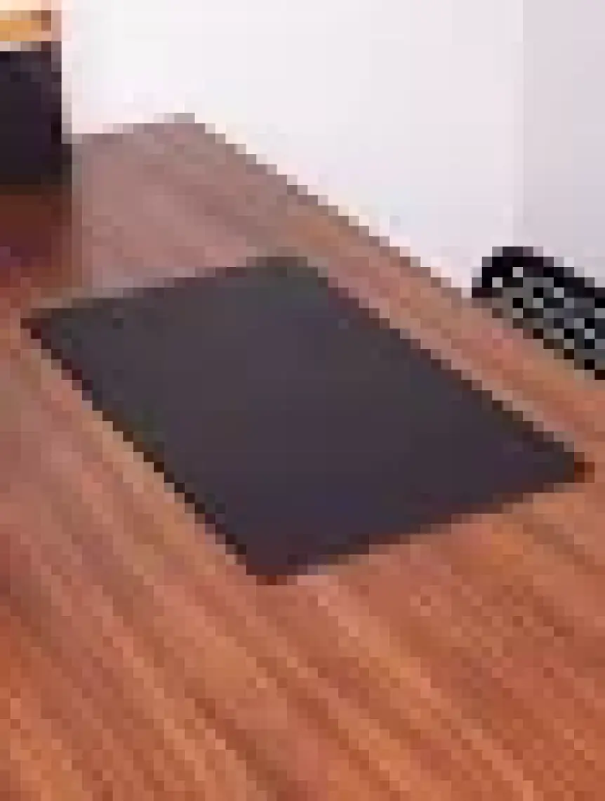 Turgut Office Deri Masa Sümeni Düz Siyah 60X35CM
