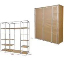 Prado Stark Xtra Çift Yandan Raflı Çelik Profil Bez Dolap Lacivert