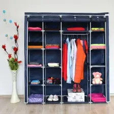 Prado Stark Xtra Çift Yandan Raflı Çelik Profil Bez Dolap Lacivert