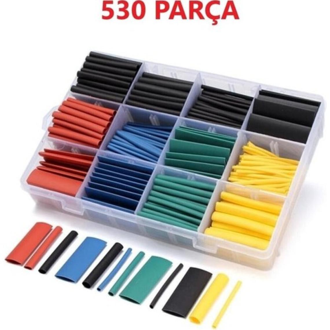 Bunyon 530 Adet Isıyla Daralan Makaron Seti Kablo Koruyucu Kablo Yalıtım Tamir Polyolefin Shrink
