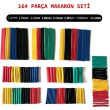 Bunyon 164 Adet Renkli Isıyla Daralan Makaron Seti Kablo Koruyucu Kablo