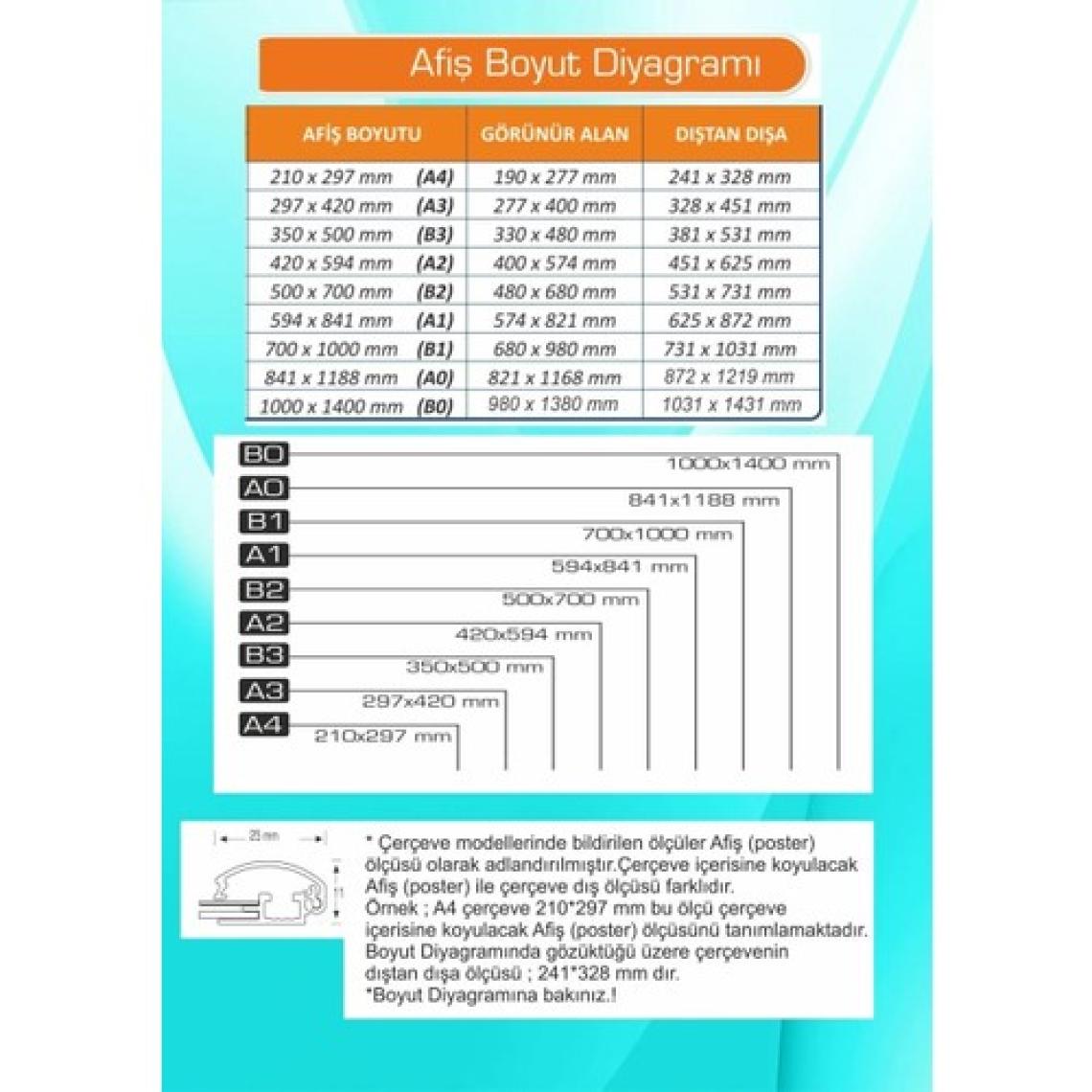 ÖzgürceSeç A5 (15X21) Alüminyum Açılır Kapanır Rondo Çerçeve