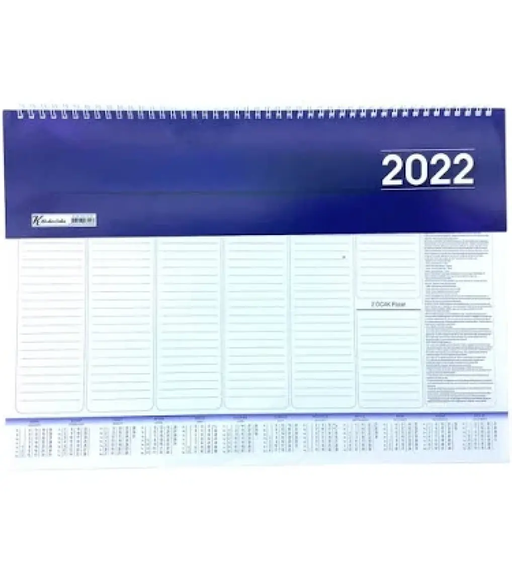 Keskin Color 2024 Spiralli Haftalık Masa Sümeni Takvimi 28  x  40  cm  Aj-70