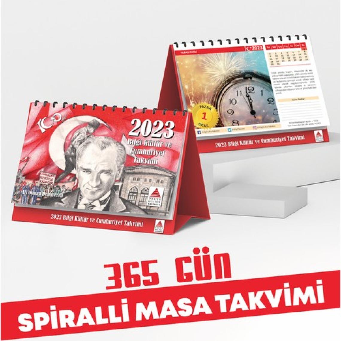 Delta Kültür Yayınevi 2023 Bilgi Kültür ve Cumhuriyet Takvimi