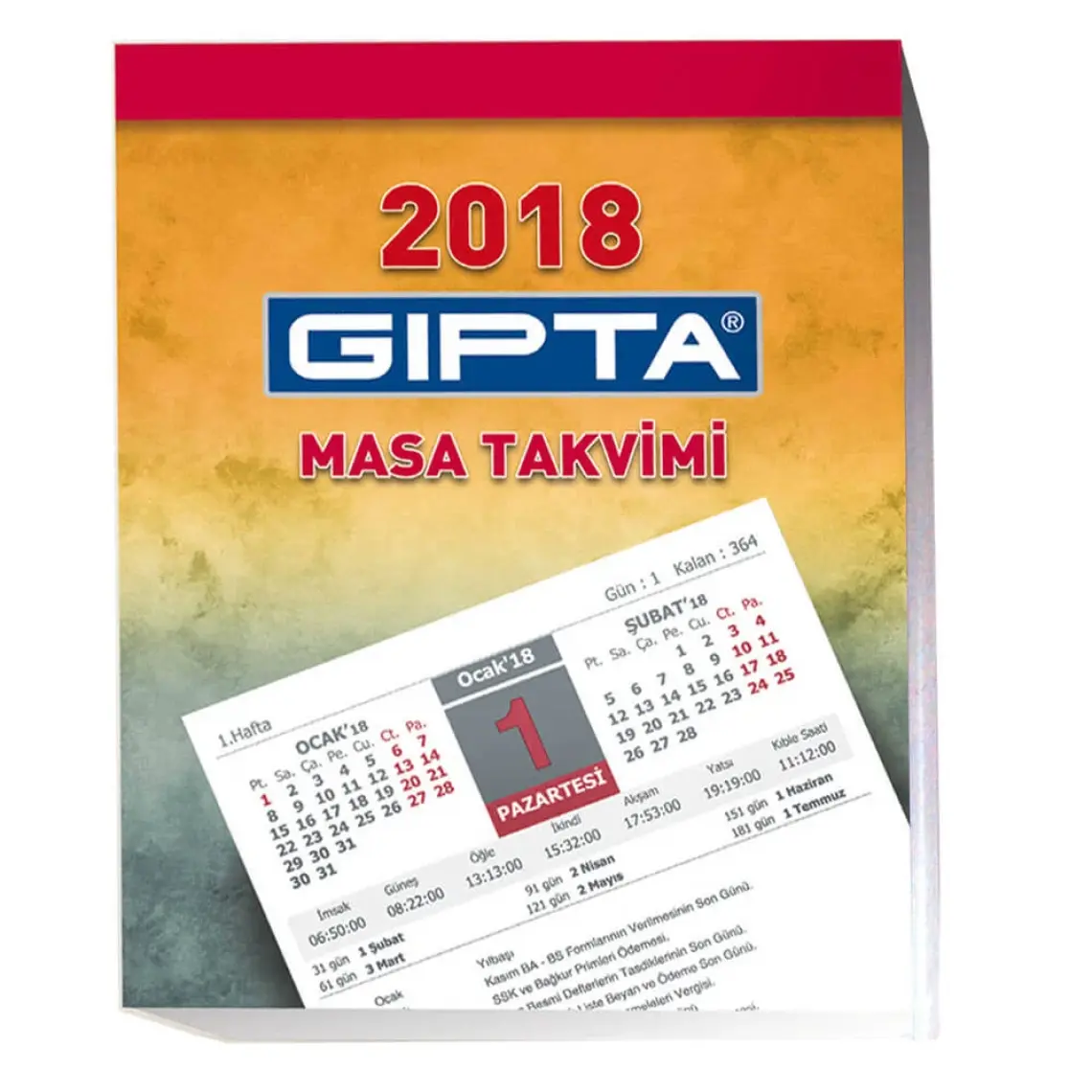 Gıpta 365-Gtb Blok Masa Takvimi 10 x 13 cm 372 Yaprak