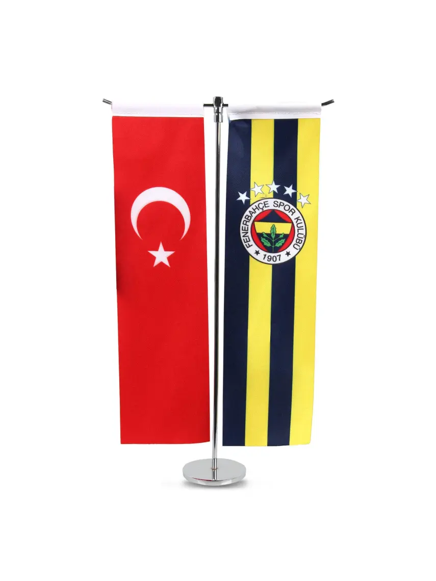Fenerbahçe 8 x 30 cm 5 Yıldız Fb Logo-Türk T Masa Bay