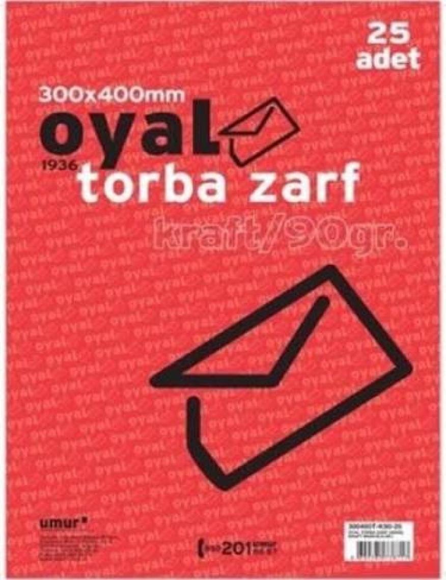 Oyal Torba Zarf (30X40) 90 gr 25'li