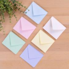 Minik Zarf Seti, 7x9 Cm 30 Adet (AÇIK SARI-SU YEŞİLİ-AÇIK MAVİ-KREM-LİLA-AÇIK PEMBE)