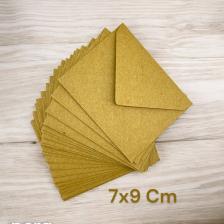 50 Adet Kraft Renkli Küçük Zarf 7x9