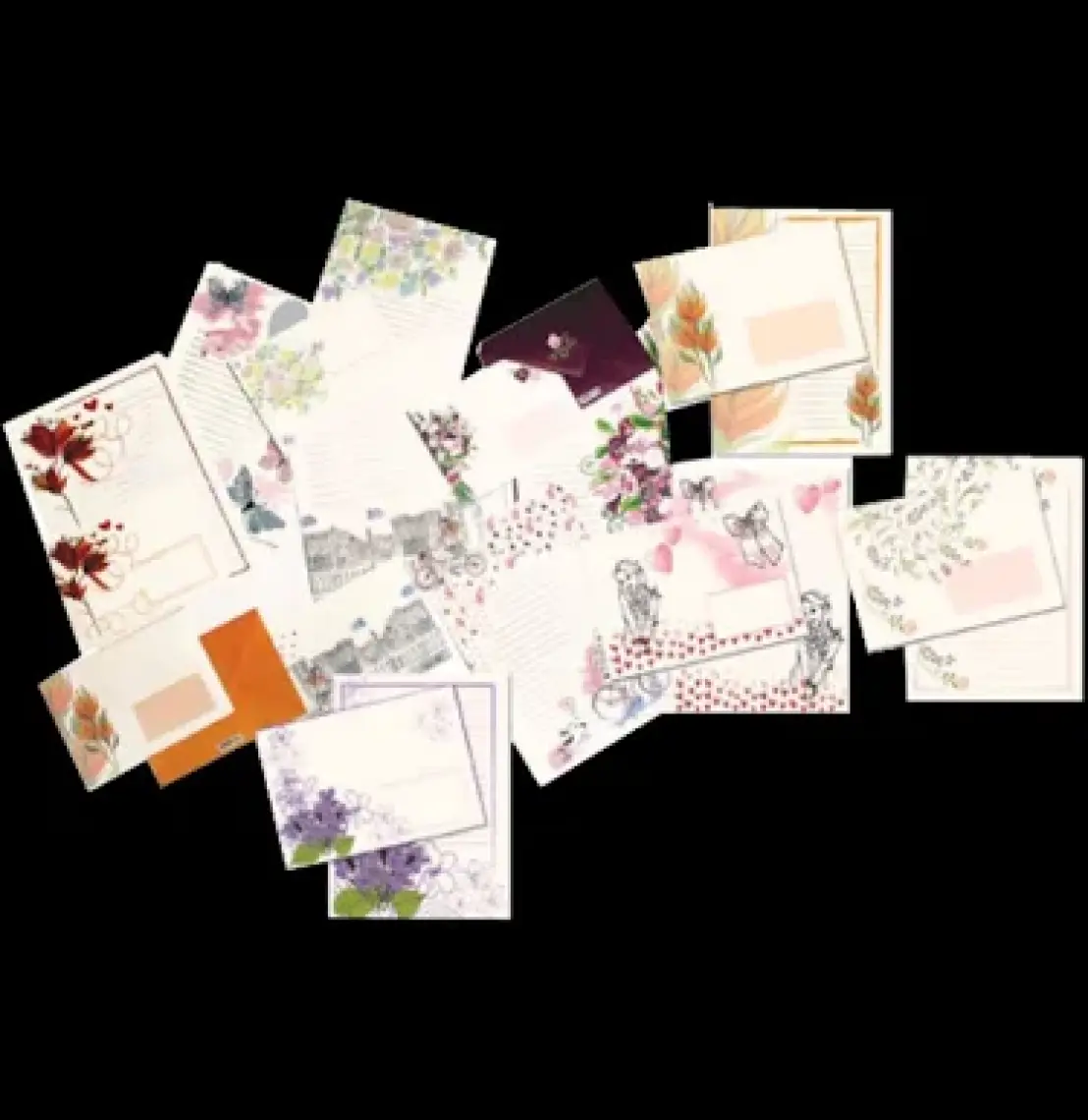Keskin Mektupluk Kağıt 10’lu Ivory Set 160460-99