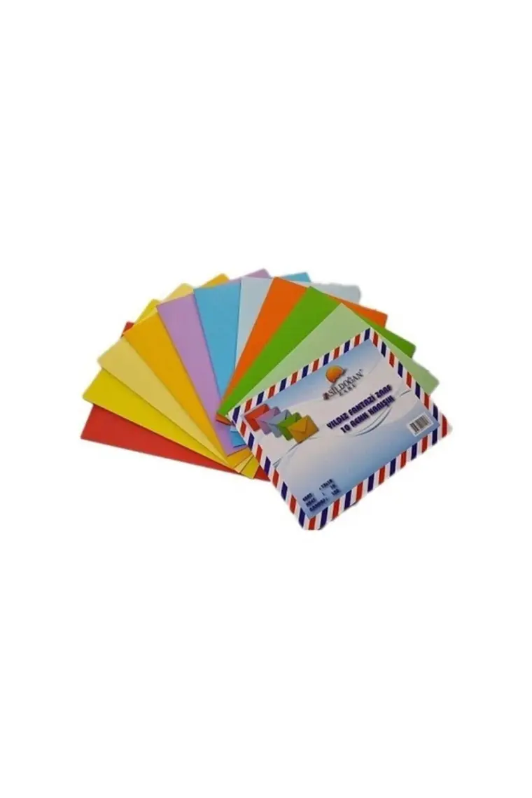 Asil 10 Renk Karışık 13x18 cm Zarf