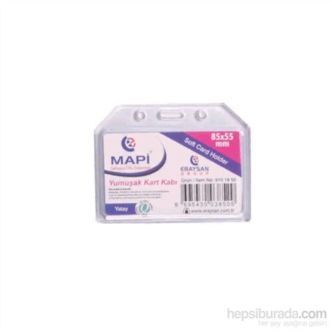 Mapi Yumuşak Kart Kabı 85x55 mm Yatay 50 Adet
