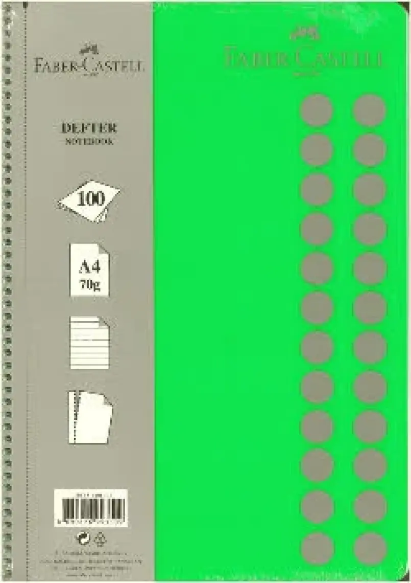 Faber-Castell PP Kapak Çizgili Defter 100 Yaprak (5075400111)