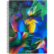 Özgün Defter A4 Spiralli Kareli 4 Renk Bölmeli Sert Kapak Defter 160 Yaprak