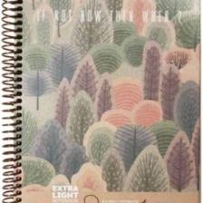 Gıpta Extra Light Spiralli Seperatörlü Sert Kapak Defter A4 120 Yaprak Kareli