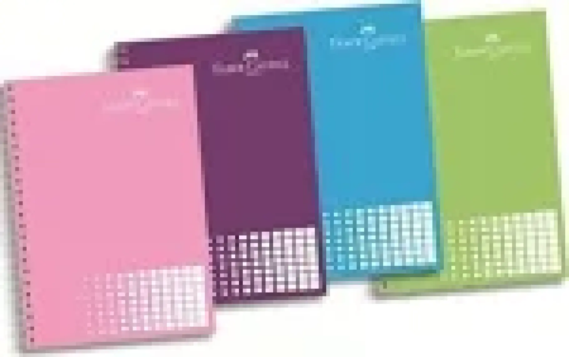 Faber-Castell PP Kapak 4 Blm Renkli Kenar Kare Defter 120 Yaprak (5075400160)